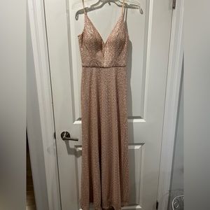 Rose Gold Prom Dress
